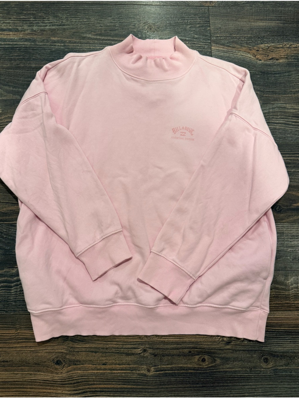 Billabong Pink Adventure Division Crewneck Sweatshirt